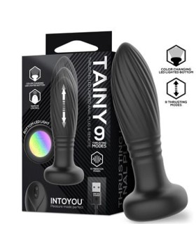 Tainy Plug Anal con Thrusting y Luces Led con Control Remoto