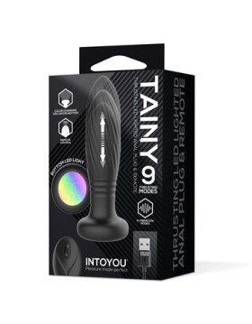 Tainy Plug Anal con Thrusting y Luces Led con Control Remoto