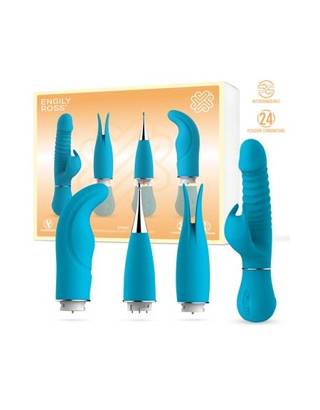 Eivian Set 4 Piezas Intercambiables Vibración y Thrusting