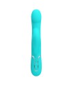 VIBRADOR RABBIT PERLAS VERDE AGUA