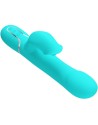 VIBRADOR RABBIT PERLAS VERDE AGUA