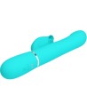 VIBRADOR RABBIT PERLAS VERDE AGUA