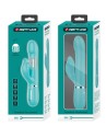 VIBRADOR RABBIT PERLAS VERDE AGUA