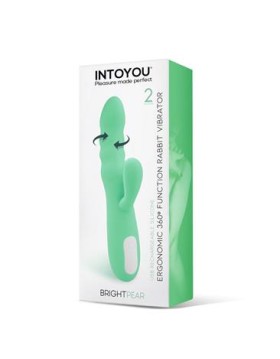 Brightpear Vibrador y Rotador con Conejito Doble Motor 360º