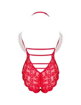 SANTAS LACE LADY BODY CROTCHLESS NAVIDEÑO S/M - LIVCO CORSETTI FASHION