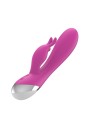 A-GUSTO VIBRADOR DUAL USB SILICONA ROSA