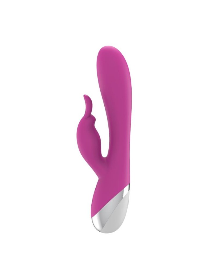 A-GUSTO VIBRADOR DUAL USB SILICONA ROSA