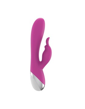 A-GUSTO VIBRADOR DUAL USB SILICONA ROSA