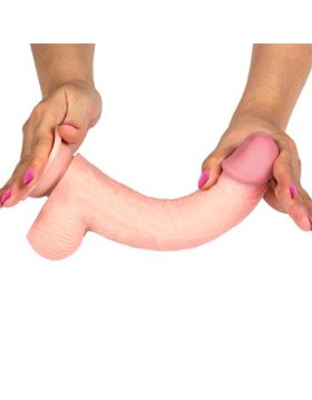 Slidy Dildo Realista Dual Layer Retráctil y Orientable 9" - LIKETRUE