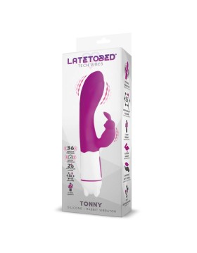 LATETOBED TONNY VIBRADOR USB PUNTO G 36 FUNCIONES SILICONA PÚRPURA