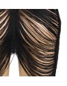 SUBBLIME - VESTIDO DE TIRAS + TANGA NEGRO L/XL