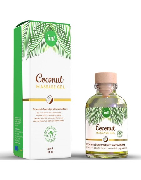 ACEITE DE MASAJE SABOR COCO Y EFECTO CALOR