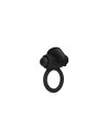 EASYTOYS ANILLO PARA PENE CON VIBRACIÓN CONEJITO SILICONA - NEGRO