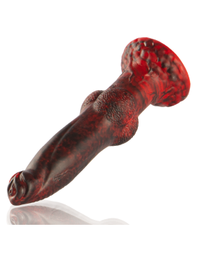 PROMETHEUS DILDO TITAN EN LLAMAS RECARGABLE CONTROL REMOTO