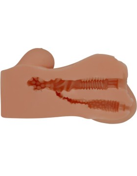 MASTURBADOR DOBLE VAGINA & ANO REALÍSTICO MULATO