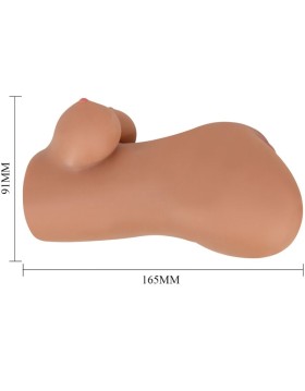 MASTURBADOR DOBLE VAGINA & ANO REALÍSTICO MULATO