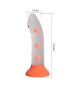 MAGICAL NIGHTFALL DILDO SIN VIBRACIÓN LUMINOSO NARANJA