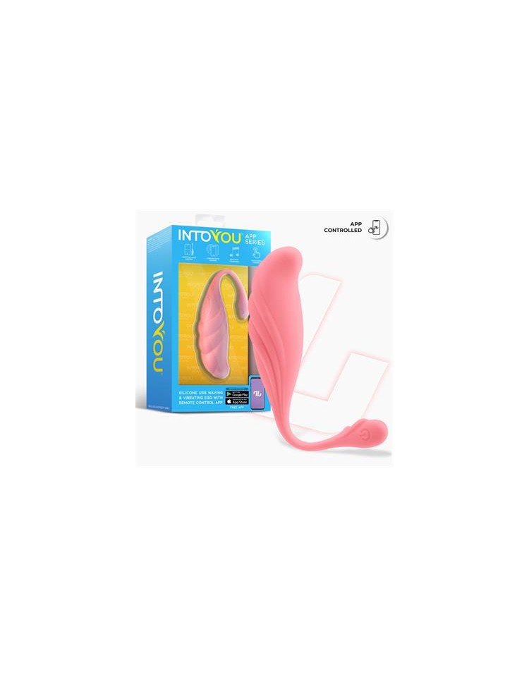 Huevo Vibrador con Movimiento Waving con APP USB