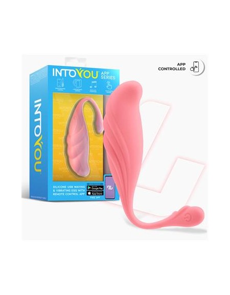 Huevo Vibrador con Movimiento Waving con APP USB