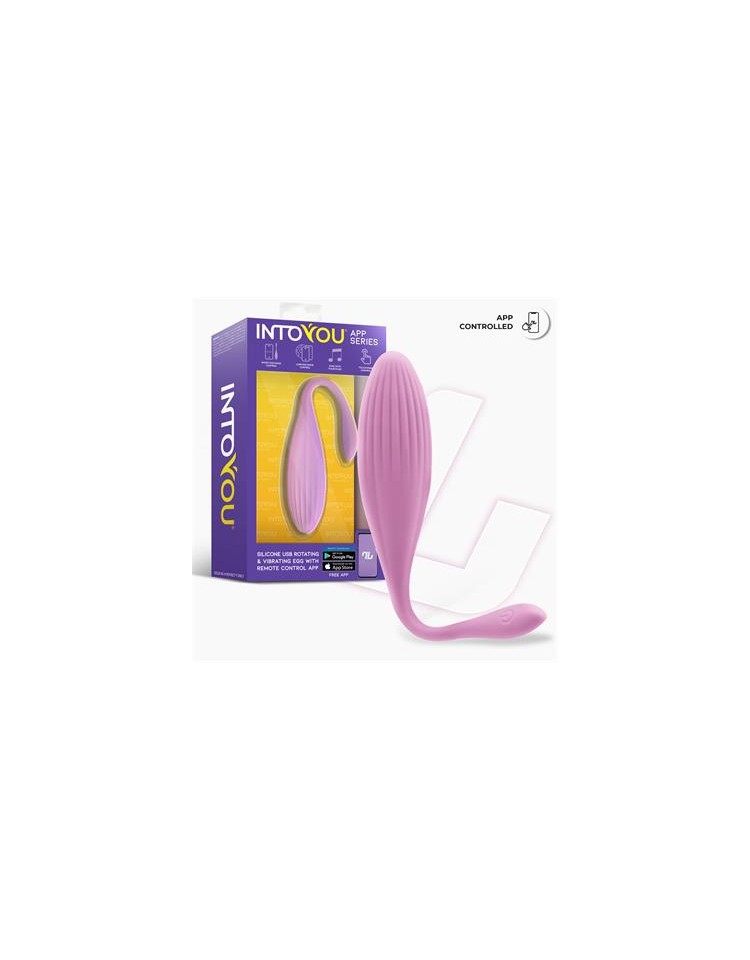 Huevo Vibrador con Bolas Internas con Rotación y APP USB