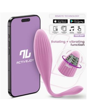 Huevo Vibrador con Bolas Internas con Rotación y APP USB