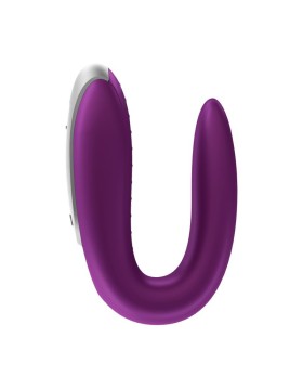 SATISFYER DOUBLE FUN VIBRADOR PARA PAREJAS CON APP Y CONTROL REMOTO VIOLETA