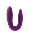 SATISFYER DOUBLE FUN VIBRADOR PARA PAREJAS CON APP Y CONTROL REMOTO VIOLETA