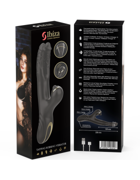 VIBRADOR TWO DRAGONS DOUBLE VIBRATOR BLACK