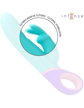 VIBRADOR RABBIT CON ESTIMULADOR ROTATORIO DEL PUNTO G AZUL