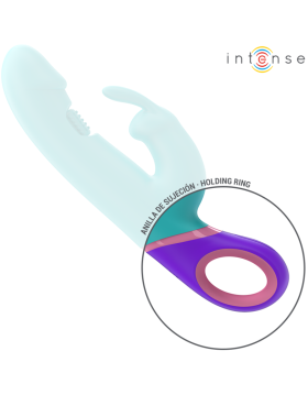 VIBRADOR RABBIT CON ESTIMULADOR ROTATORIO DEL PUNTO G AZUL