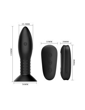 PLUG ANAL INFLABLE CON VIBRACIÓN Y ROTACIÓN