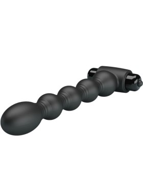 LYNN PLUG ANAL SILICONA 10 VIBRACIONES NEGRO