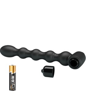 LYNN PLUG ANAL SILICONA 10 VIBRACIONES NEGRO