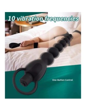 Cadena Anal con Vibración USB Silicona