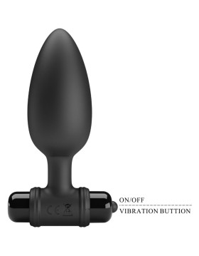 PLUG 2 PLUG ANAL 10 VIBRACIONES NEGRO