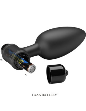 PLUG 2 PLUG ANAL 10 VIBRACIONES NEGRO