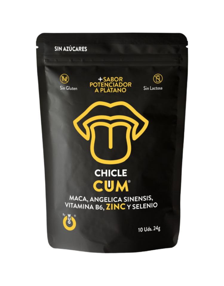 CUM CHICLE AUMENTADOR DE EYACULACION & SABOR A PLATANO DEL SEMEN 10 UNIDADES