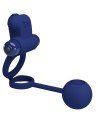 REMINGTON DOBLE ANILLO VIBRADOR CON PLUG AZUL