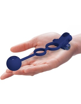 REMINGTON DOBLE ANILLO VIBRADOR CON PLUG AZUL