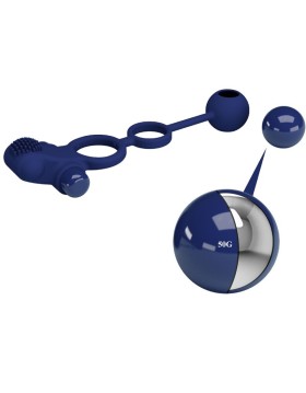 REMINGTON DOBLE ANILLO VIBRADOR CON PLUG AZUL