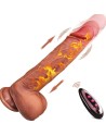 DILDO THRUSTING Y EFECTO CALOR CON MANDO 22,5 CM