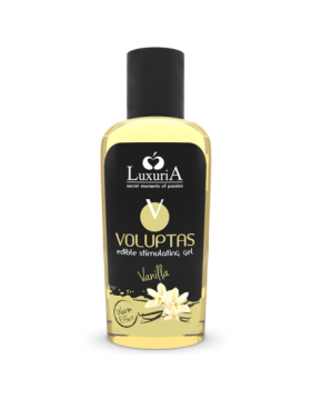 GEL MASAJE COMESTIBLE EFECTO CALOR - VAINILLA 100 ML - LUXURIA