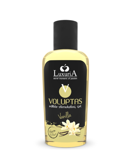 GEL MASAJE COMESTIBLE EFECTO CALOR - VAINILLA 100 ML - LUXURIA