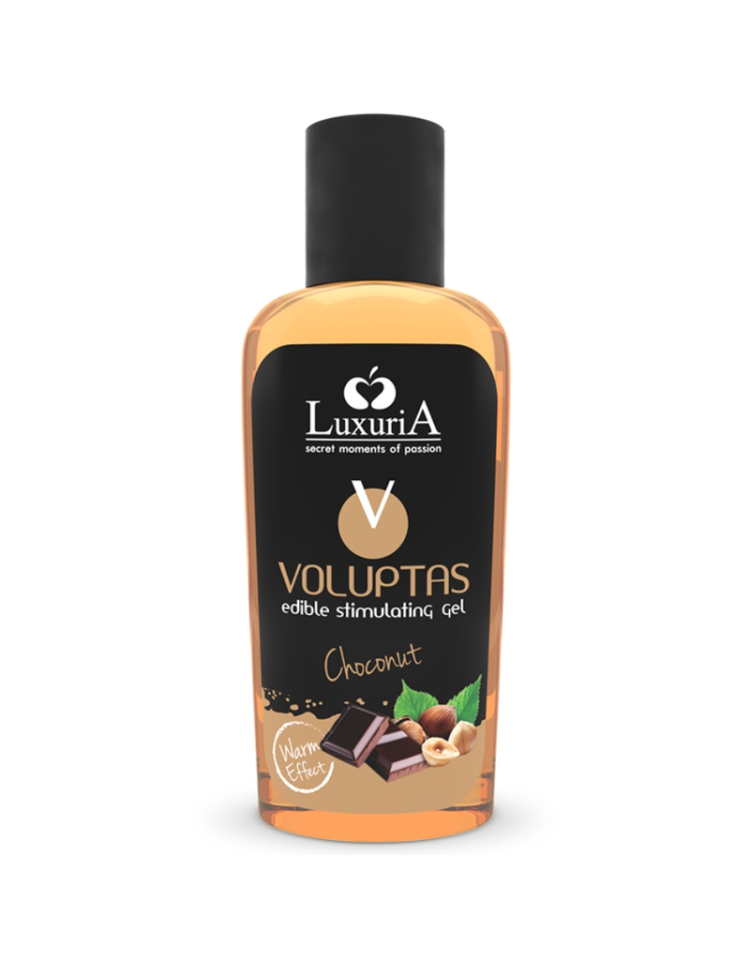 GEL MASAJE COMESTIBLE EFECTO CALOR - CHOCONUT 100 ML - LUXURIA VOLUPTAS